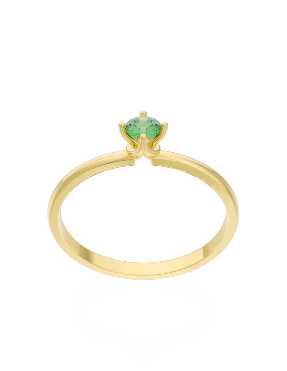 Anillo de compromiso 10 k Eternidad 3