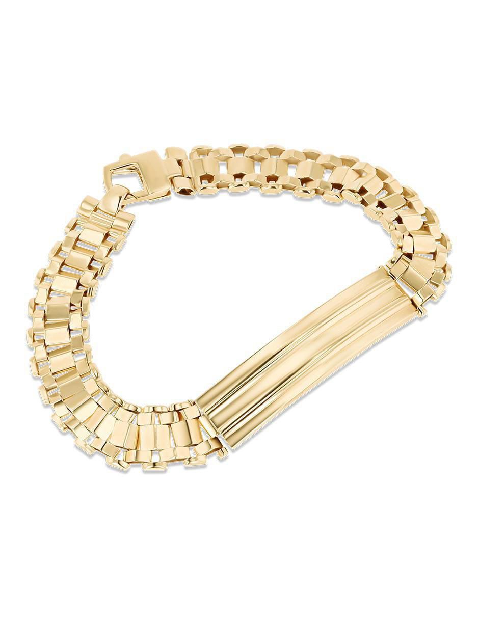 Esclava de oro amarillo 14 K acabado brillante 2