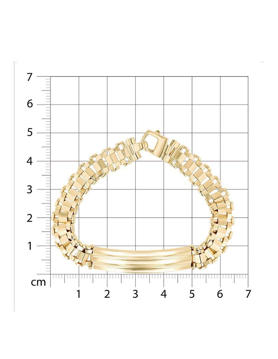 Esclava de oro amarillo 14 K acabado brillante 5