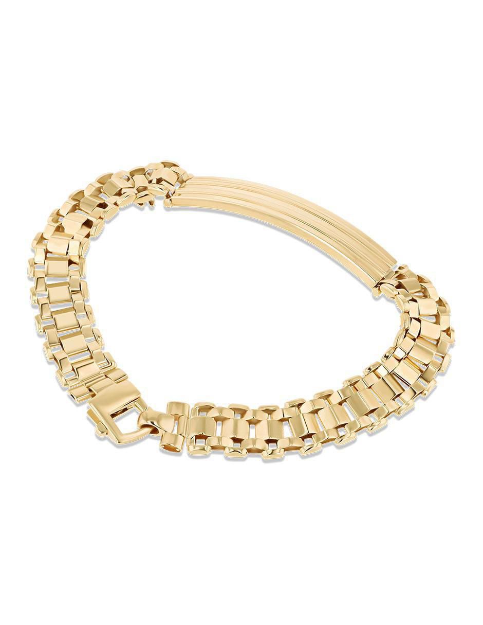 Esclava de oro amarillo 14 K acabado brillante 3