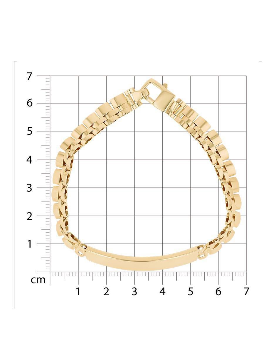 Esclava de oro amarillo 14 K acabado brillante 5