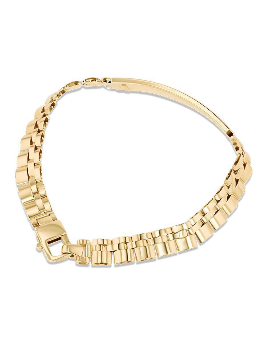 Esclava de oro amarillo 14 K acabado brillante 3