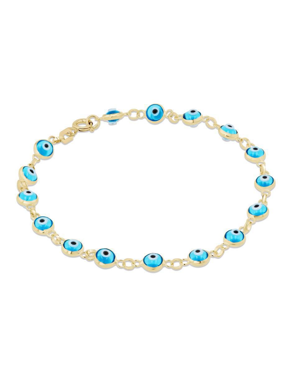 Pulsera de oro amarillo 14 K acabado brillante 2