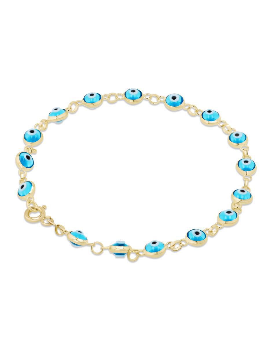 Pulsera de oro amarillo 14 K acabado brillante 3