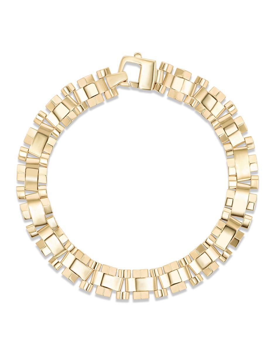 Pulsera de oro amarillo 14 K acabado brillante Pulsera de oro amarillo 14 K acabado brillante