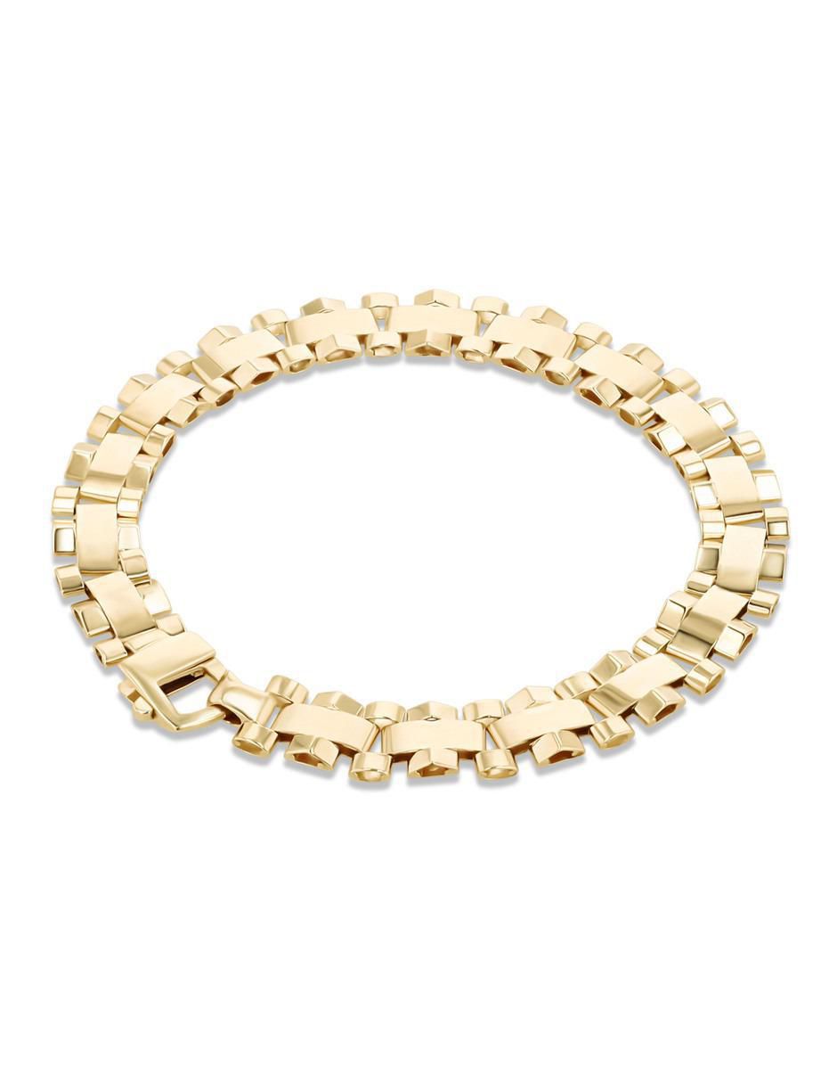 Pulsera de oro amarillo 14 K acabado brillante 3
