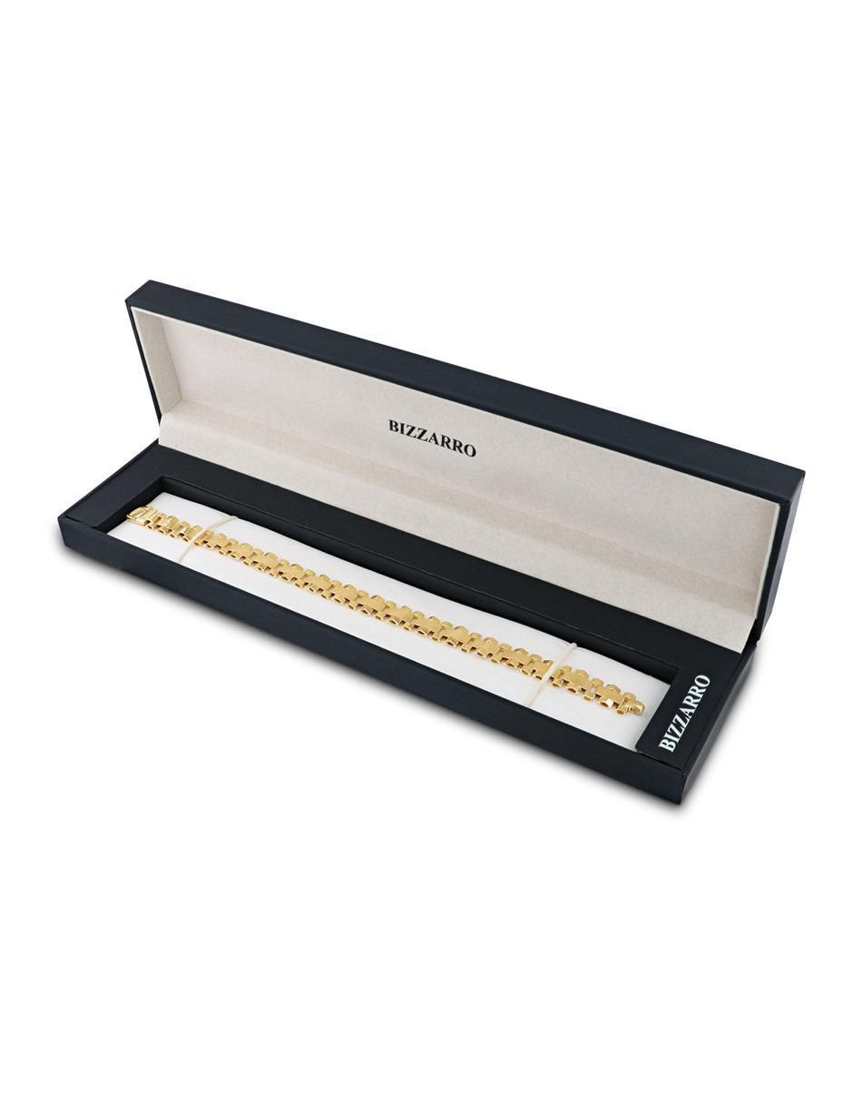 Pulsera de oro amarillo 14 K acabado brillante 4