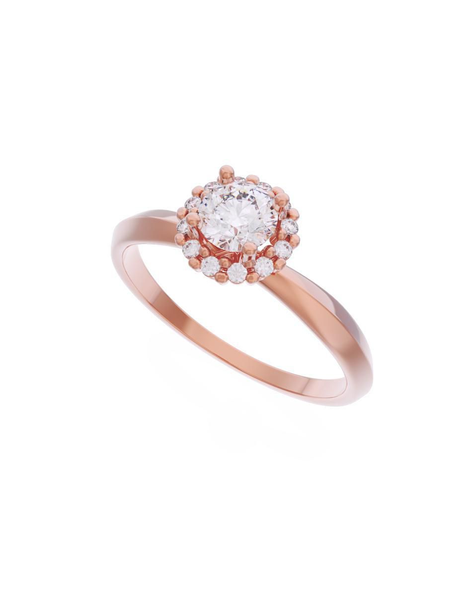 Anillo de compromiso 10 k Eternidad 2