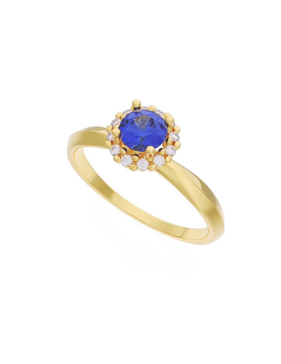 Anillo de compromiso 10 k Eternidad 4