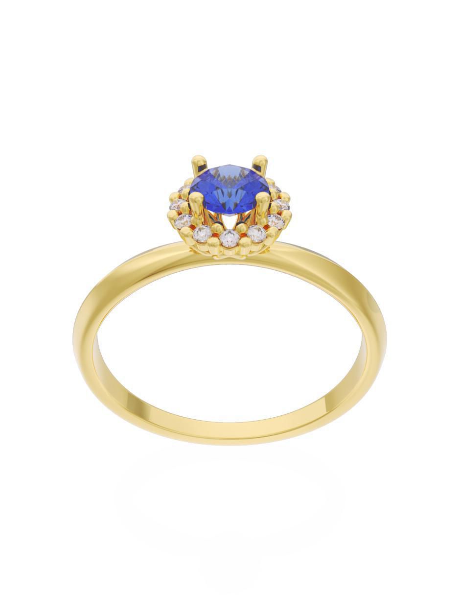 Anillo de compromiso 10 k Eternidad 3