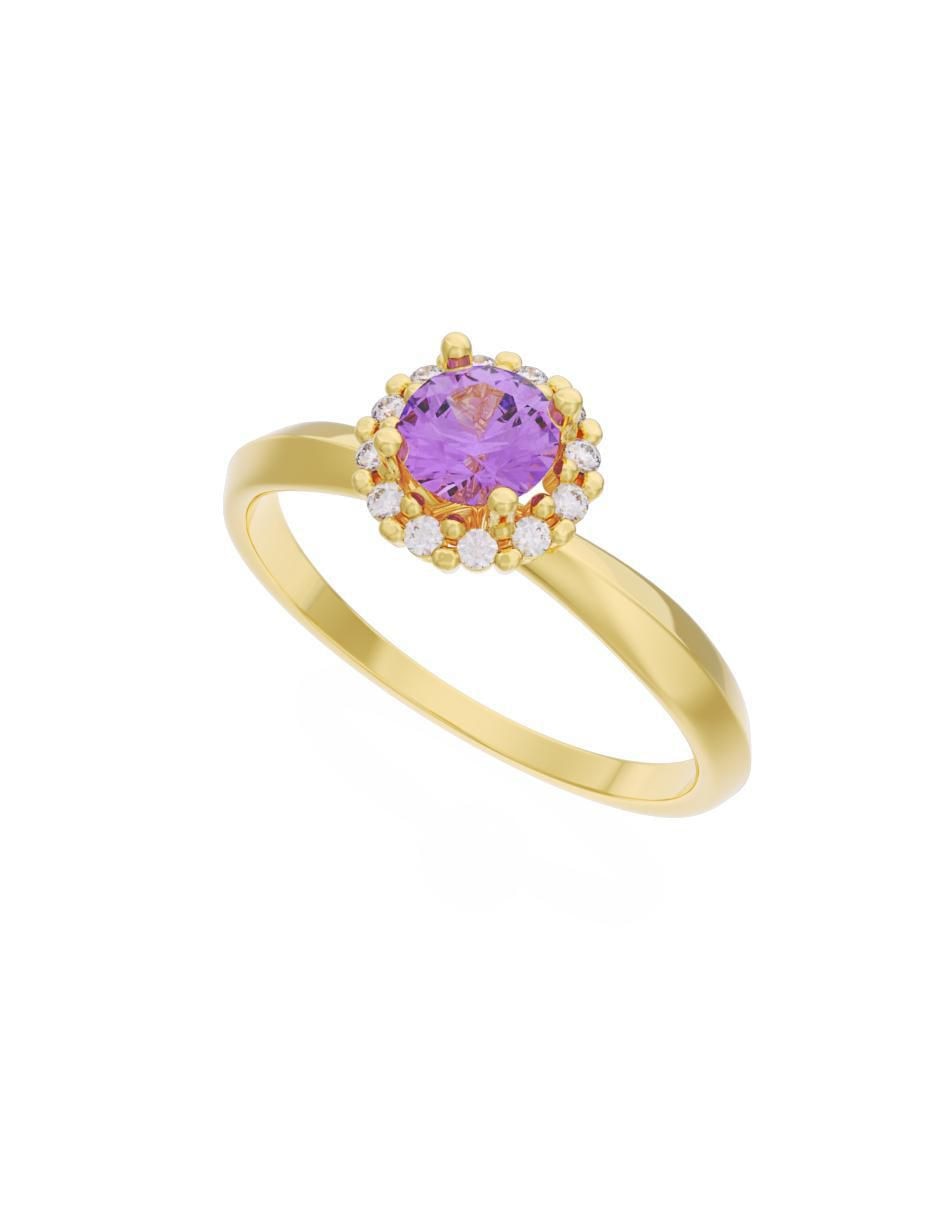 Anillo de compromiso 10 k Eternidad 4