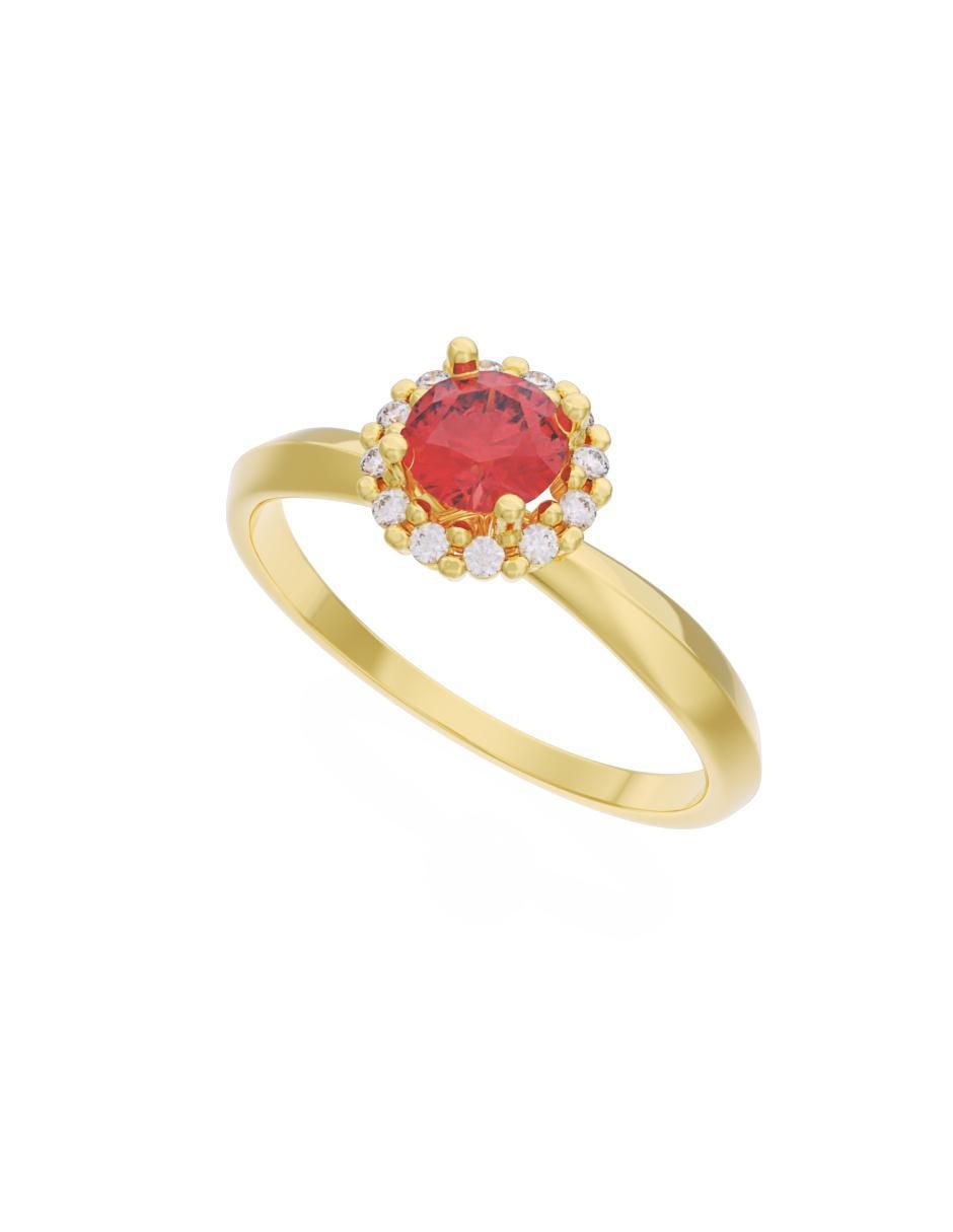 Anillo de compromiso 10 k Eternidad 4