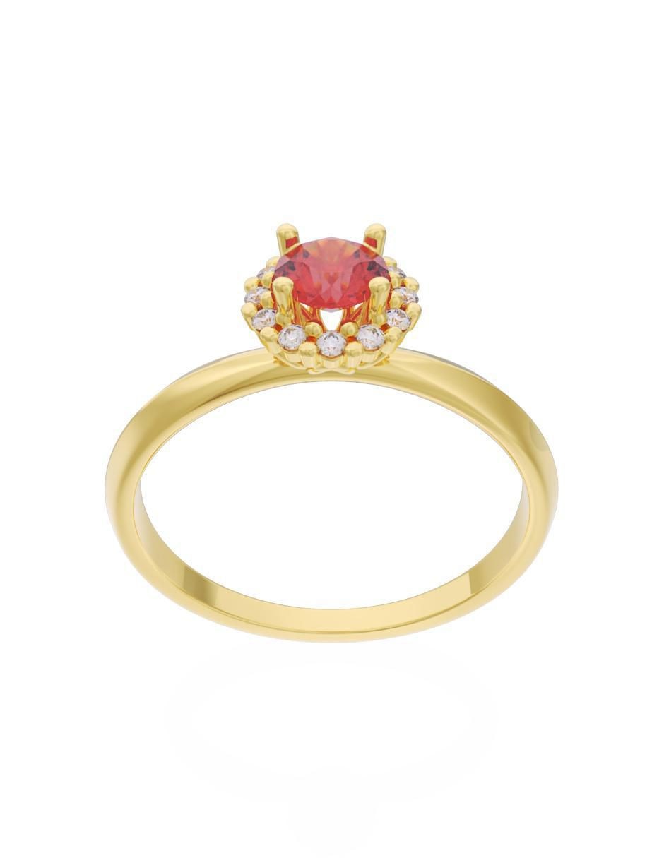 Anillo de compromiso 10 k Eternidad 3