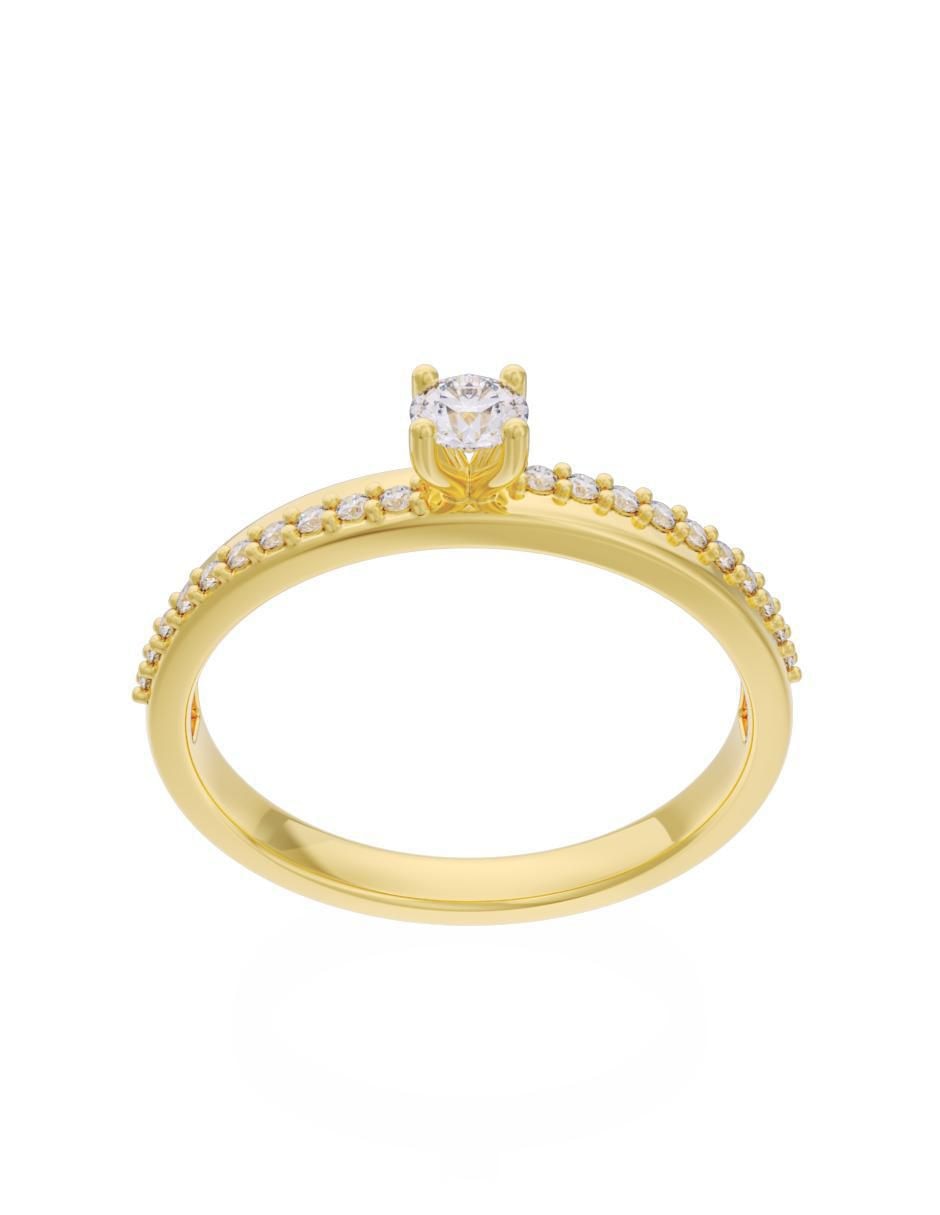 Anillo de compromiso 10 k Eternidad 3