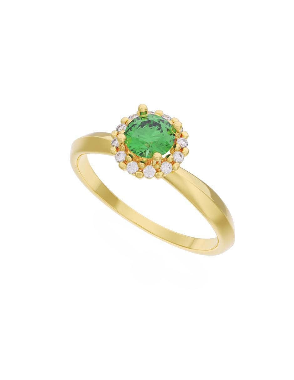 Anillo de compromiso 10 k Eternidad 4