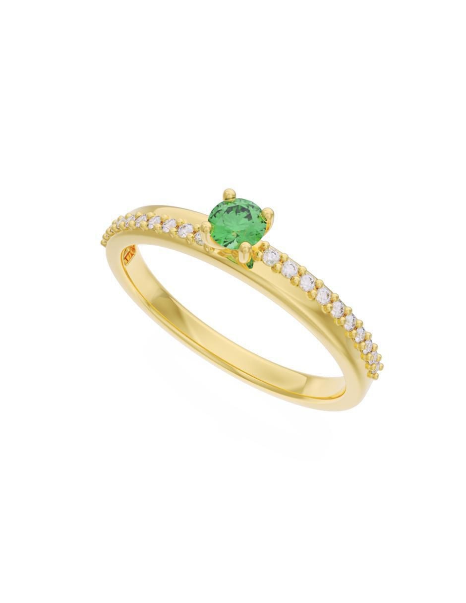 Anillo de compromiso 10 k Eternidad 4