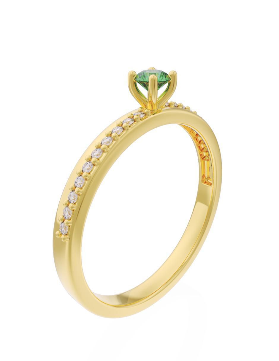 Anillo de compromiso 10 k Eternidad 2