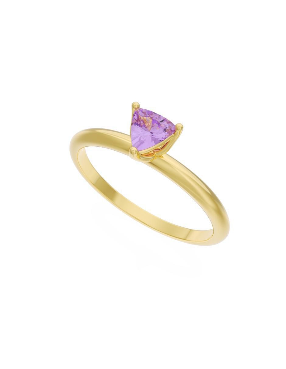 Anillo de compromiso 10 k Eternidad 4