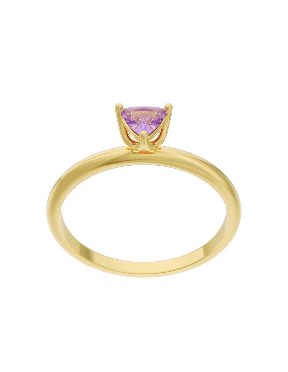 Anillo de compromiso 10 k Eternidad 3