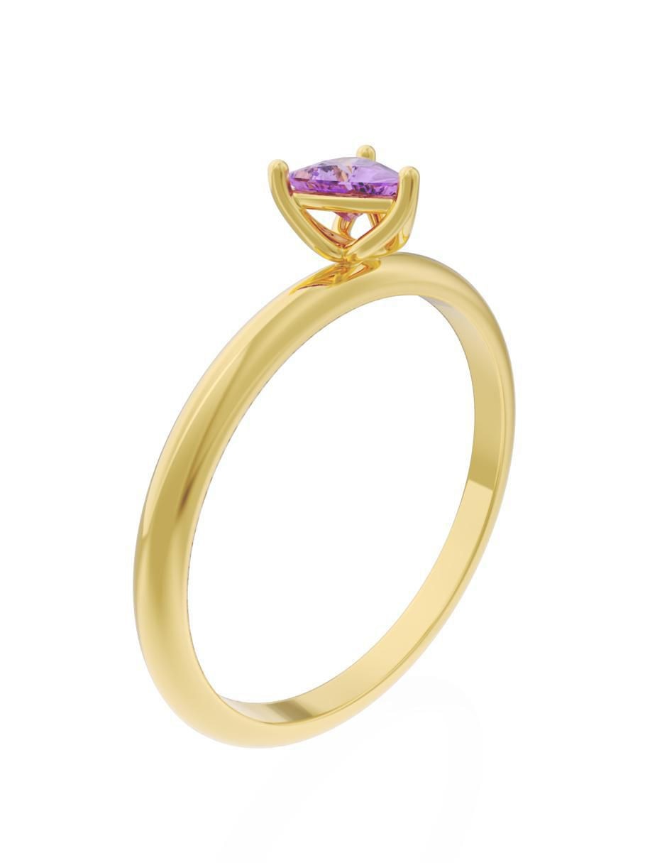 Anillo de compromiso 10 k Eternidad 2