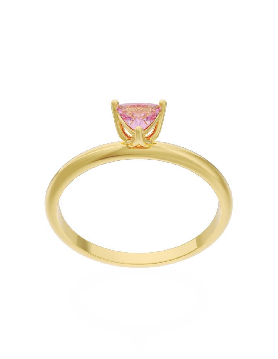 Anillo de compromiso 10 k Eternidad 3