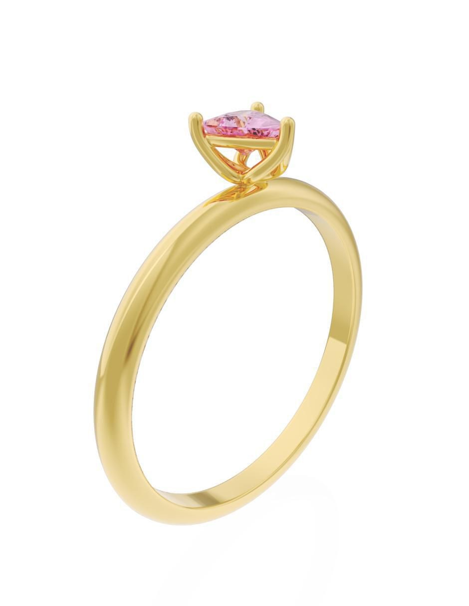 Anillo de compromiso 10 k Eternidad 2