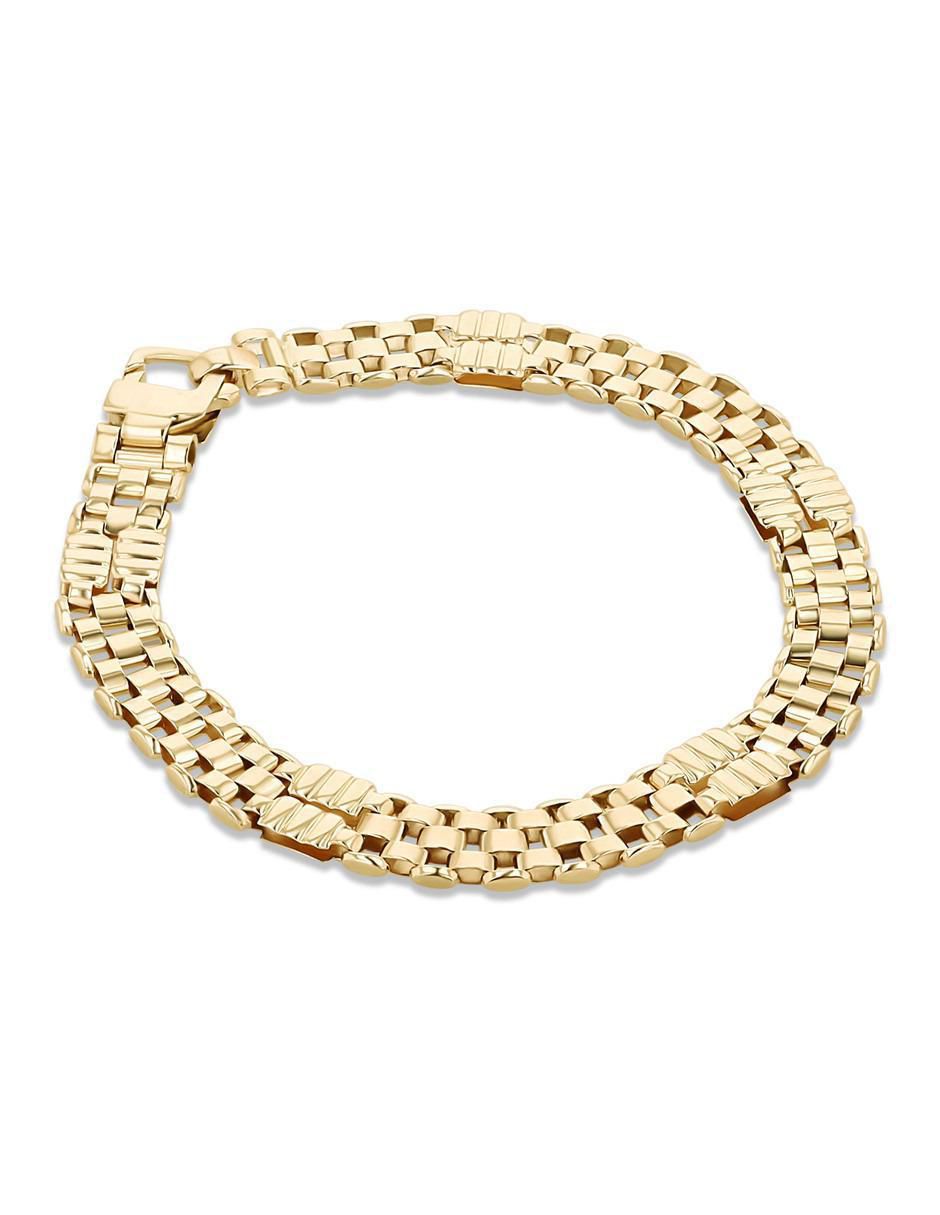 Pulsera de oro amarillo 14 K acabado brillante 2