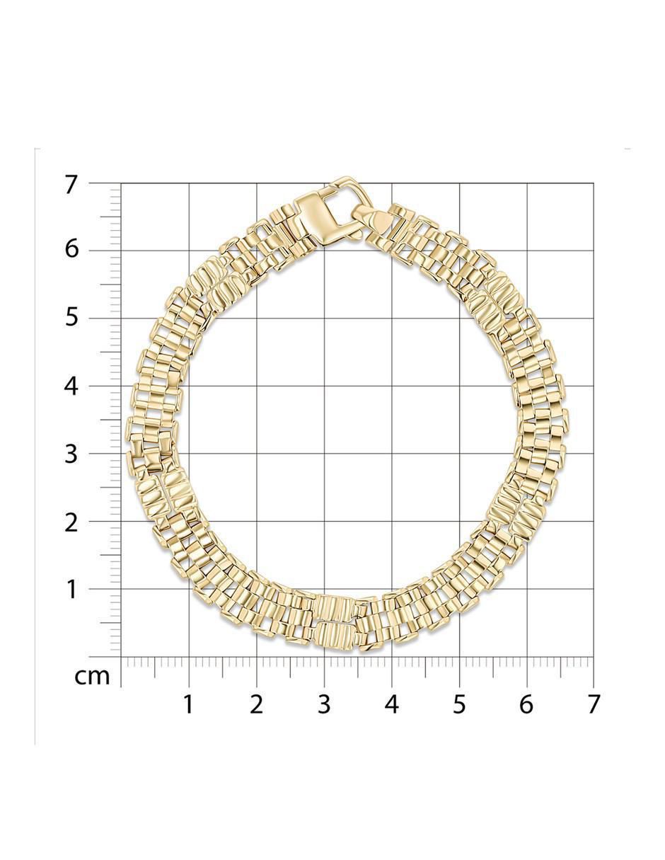 Pulsera de oro amarillo 14 K acabado brillante 5