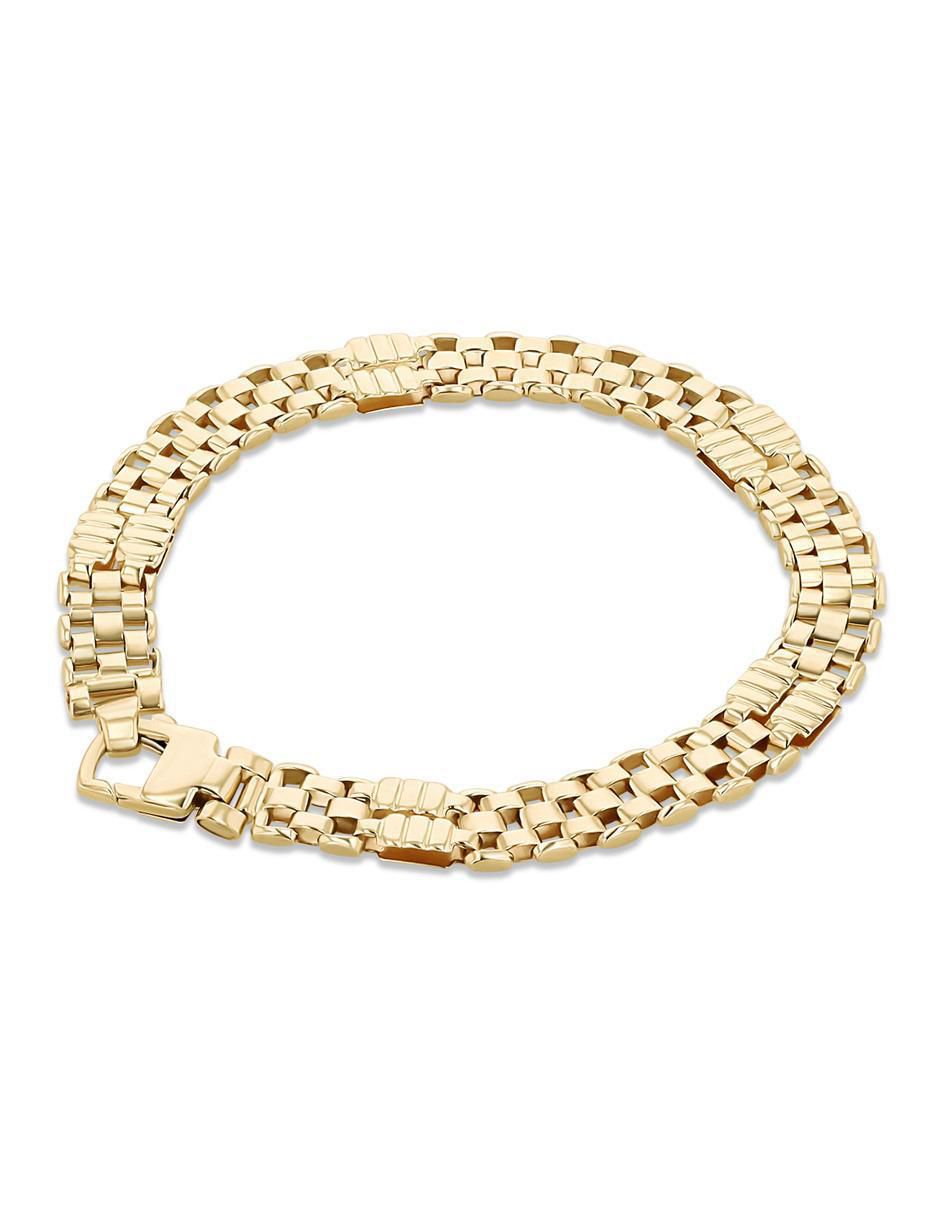 Pulsera de oro amarillo 14 K acabado brillante 3