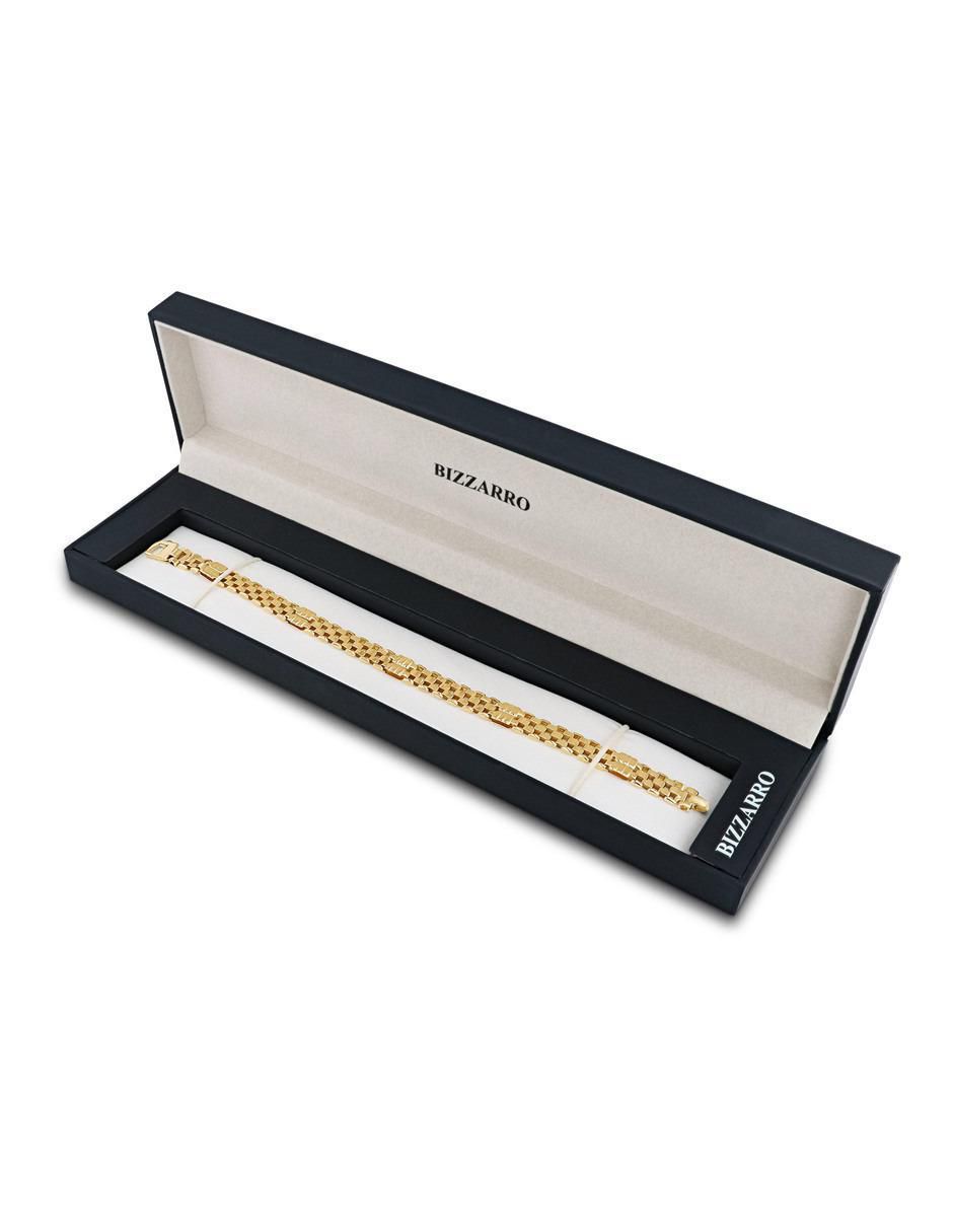 Pulsera de oro amarillo 14 K acabado brillante 4