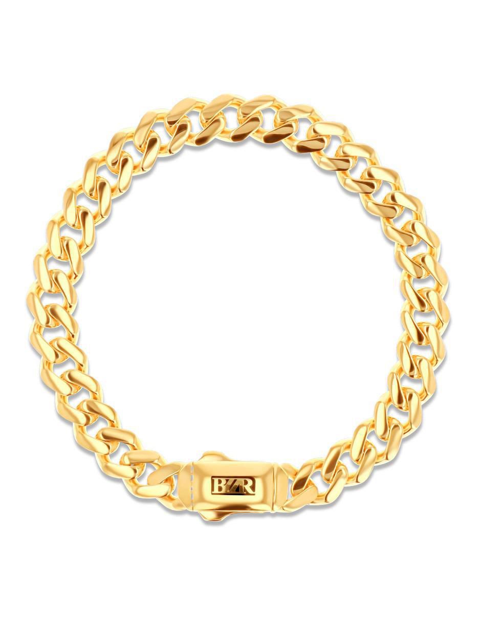 Pulsera de oro amarillo 14 K acabado brillante