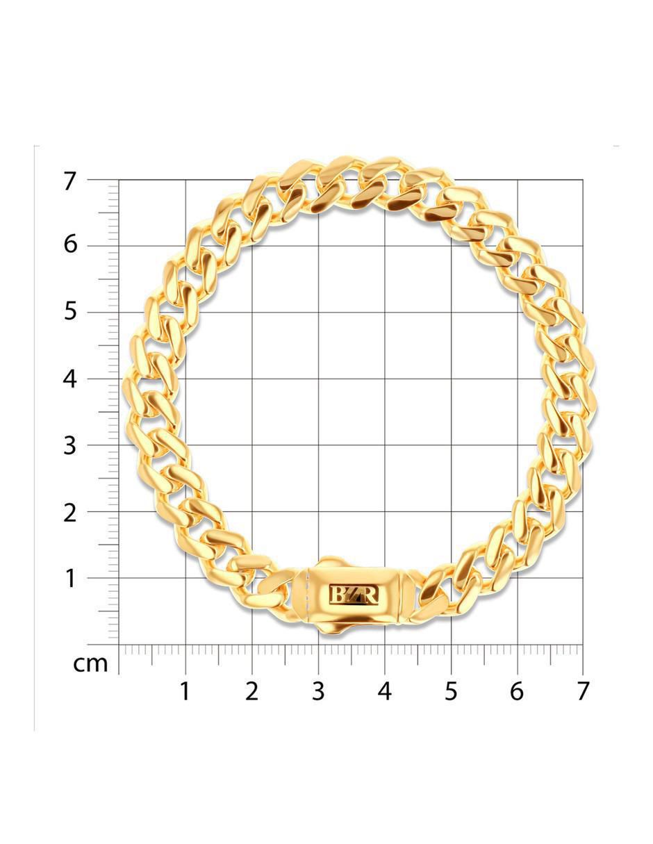 Pulsera de oro amarillo 14 K acabado brillante 4