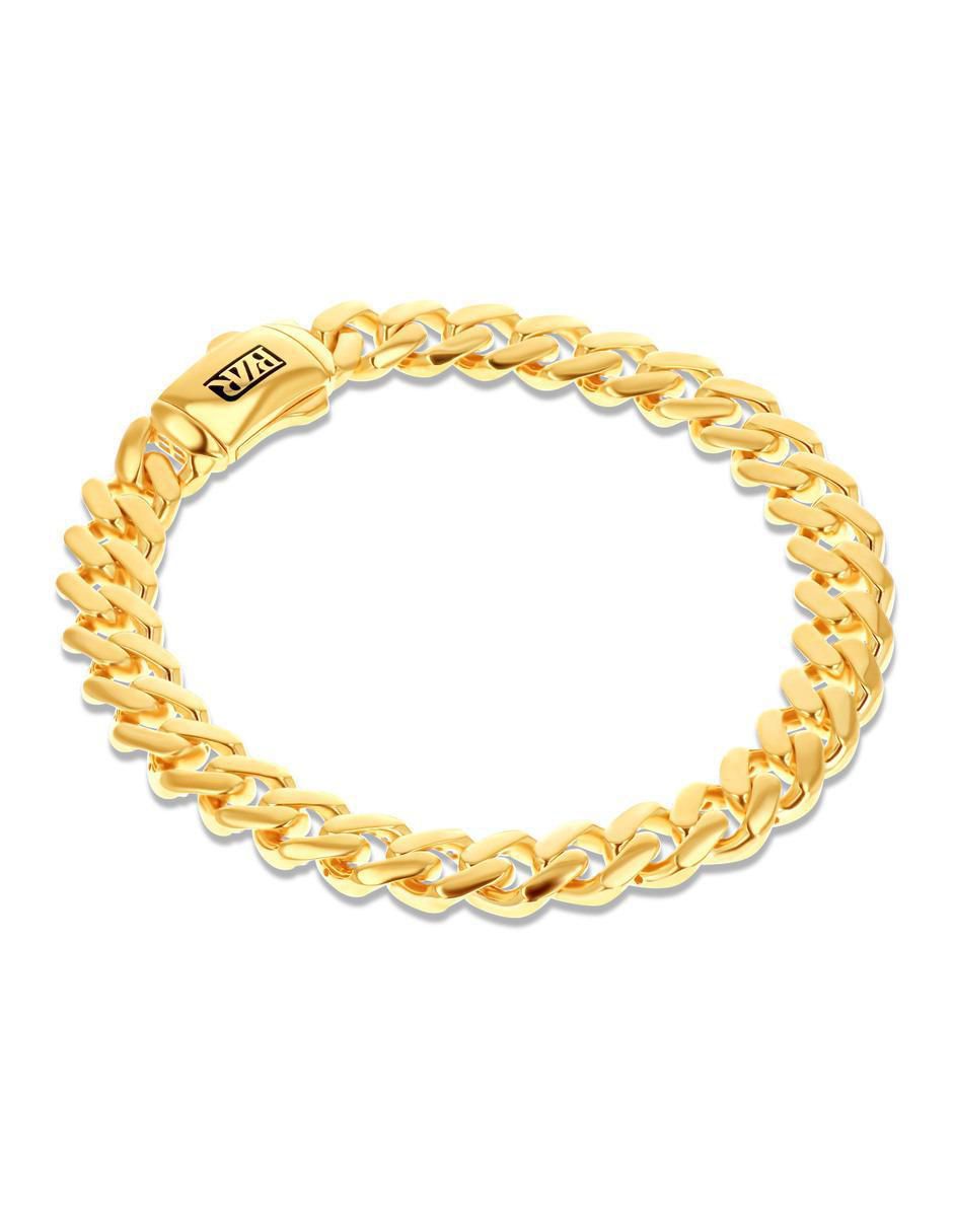 Pulsera de oro amarillo 14 K acabado brillante 3