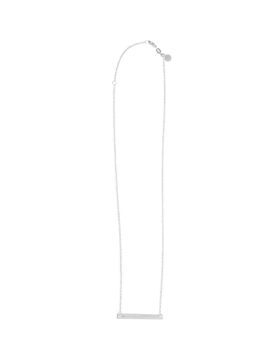 Collar rectangular Empowerment & self-love de plata P 925 2