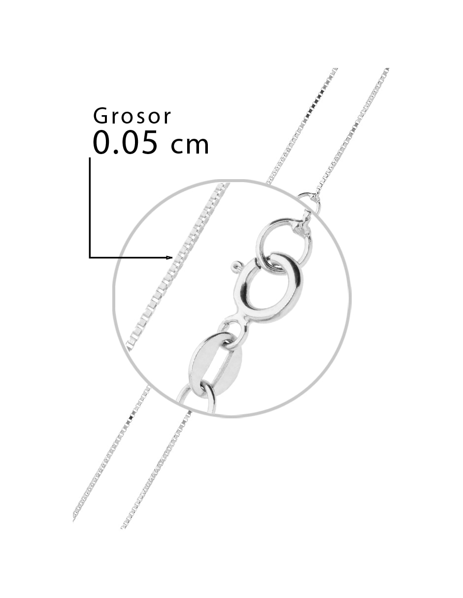Cadena de cubo de oro 14 K 4
