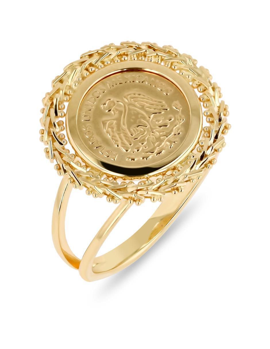 Anillo 14 k de oro amarillo brillante 5