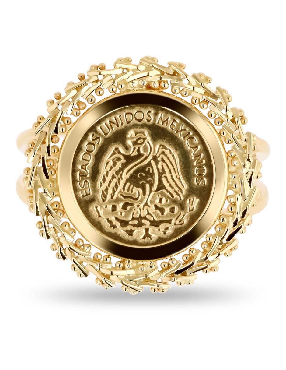 Anillo 14 k de oro amarillo brillante