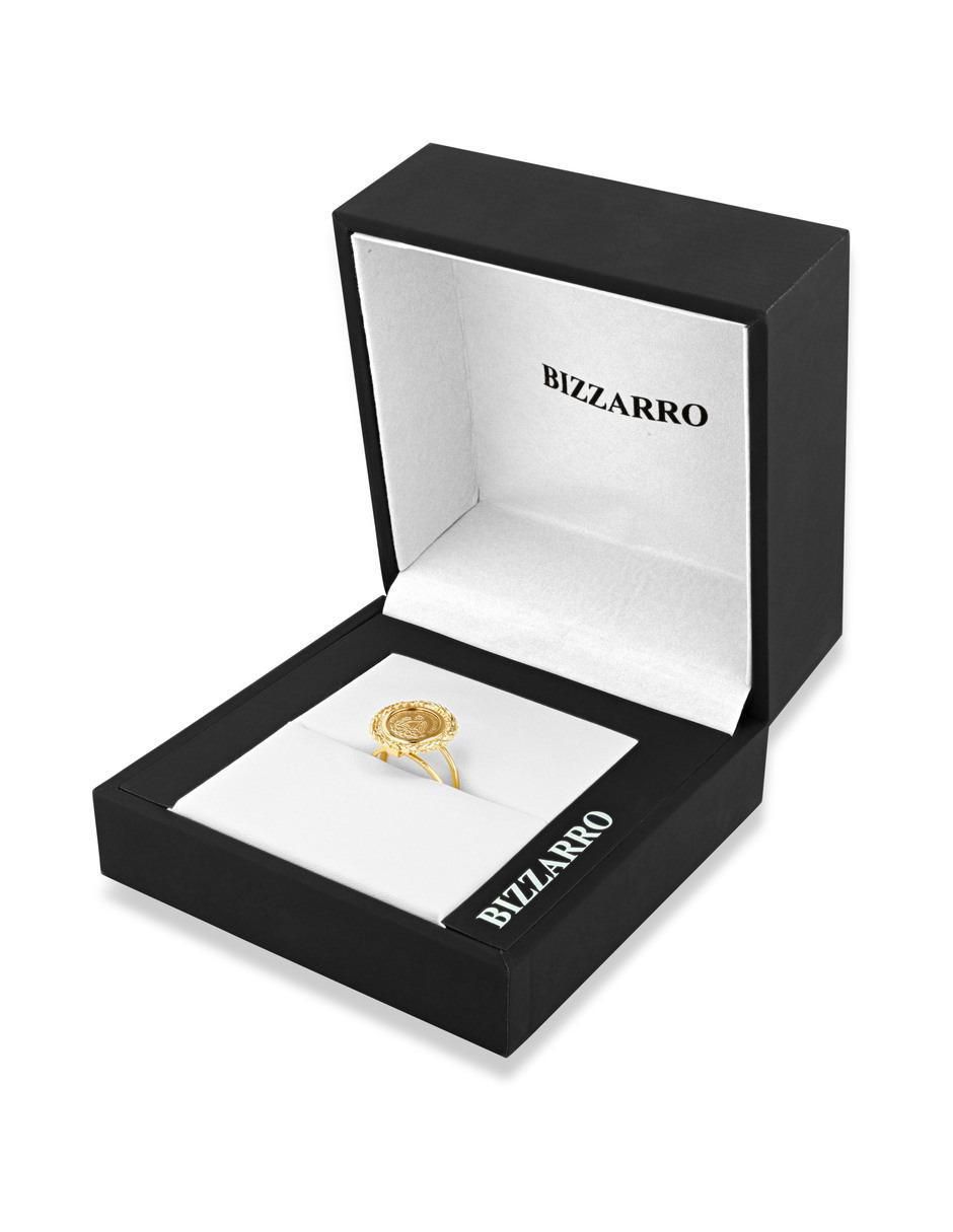 Anillo 14 k de oro amarillo brillante