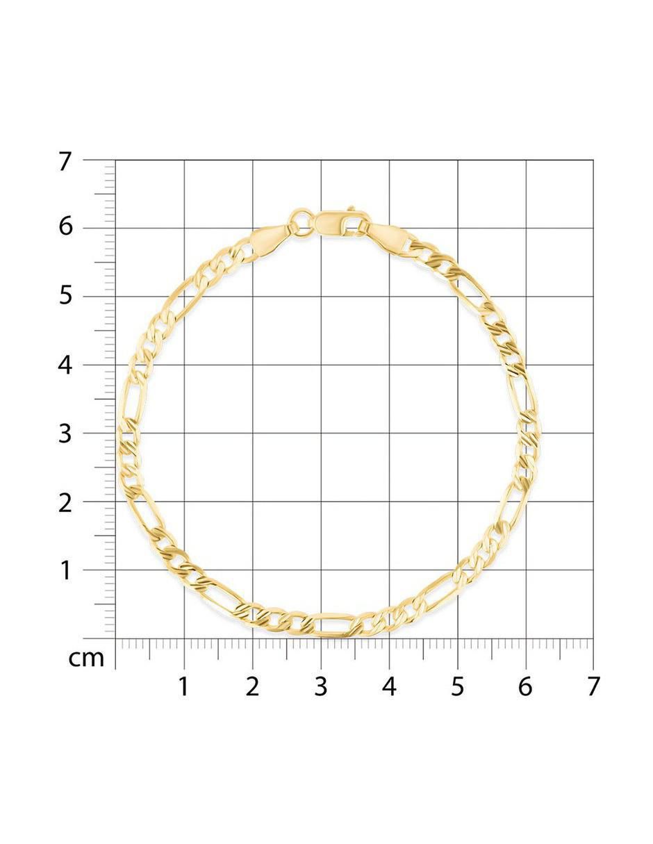 Pulsera de oro amarillo 14 K acabado brillante 5
