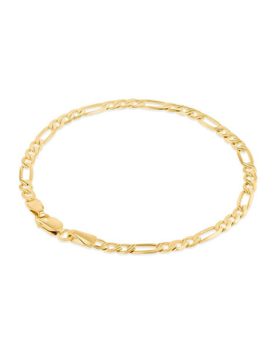 Pulsera de oro amarillo 14 K acabado brillante 3
