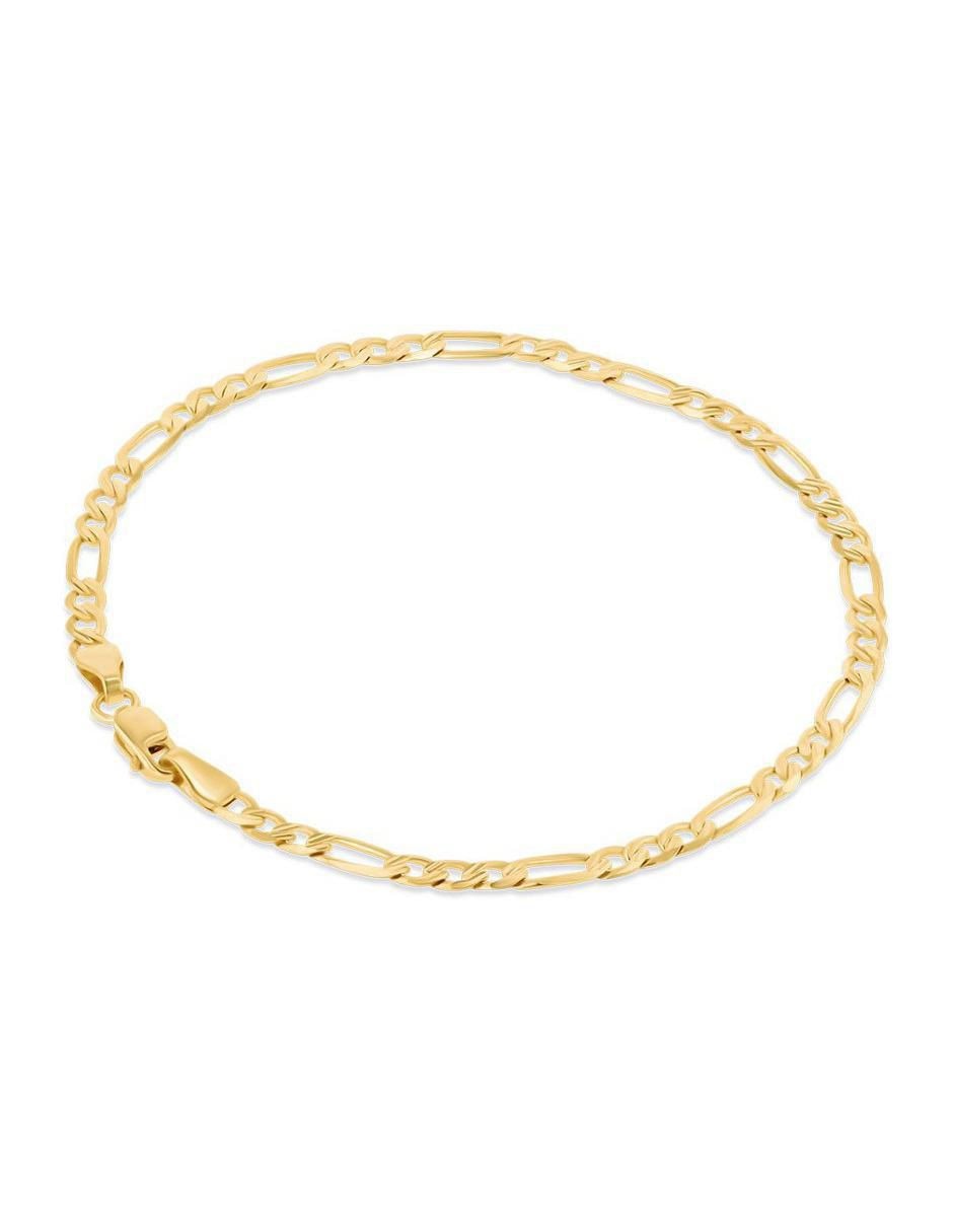 Pulsera de oro amarillo 14 K con acabado brillante 3