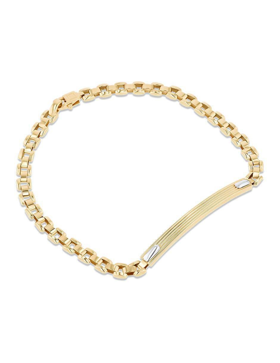 Esclava de oro amarillo 14 K acabado brillante 2