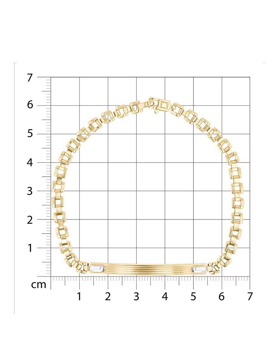 Esclava de oro amarillo 14 K acabado brillante 5