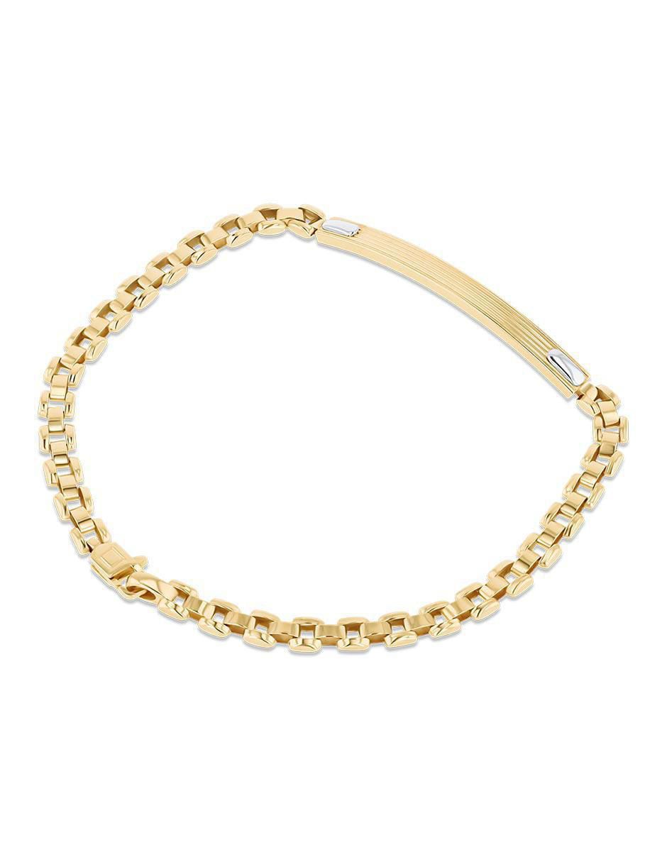 Esclava de oro amarillo 14 K acabado brillante 3