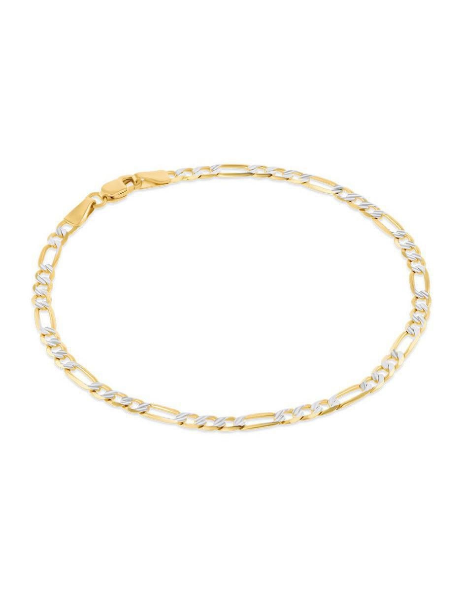 Pulsera de oro amarillo 14 K con acabado brillante 4