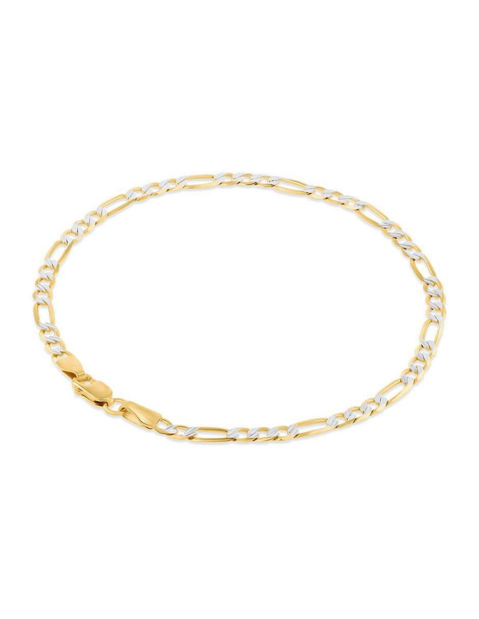 Pulsera de oro amarillo 14 K con acabado brillante 3
