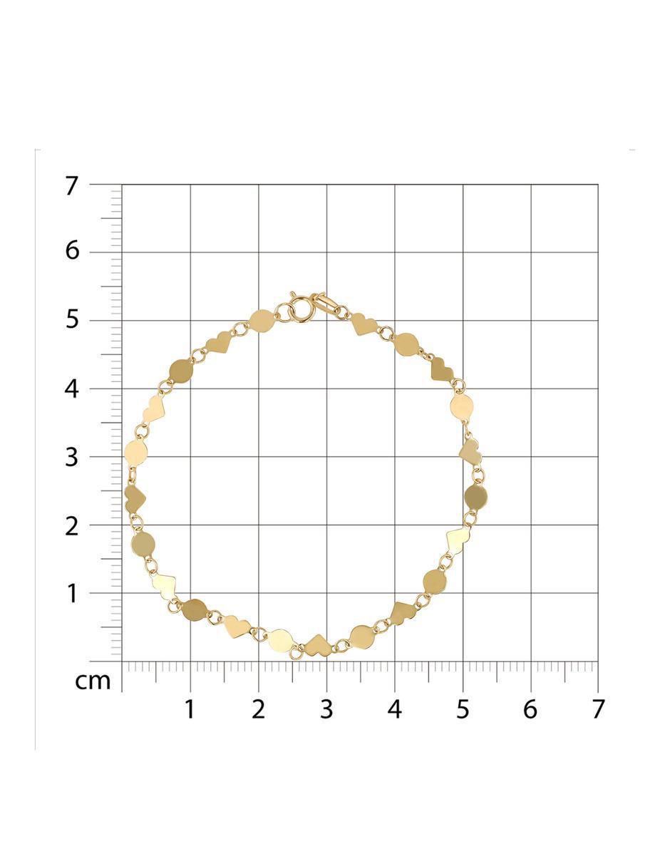 Pulsera Joyerias Bizzarro de oro amarillo 14 K con acabado brillante