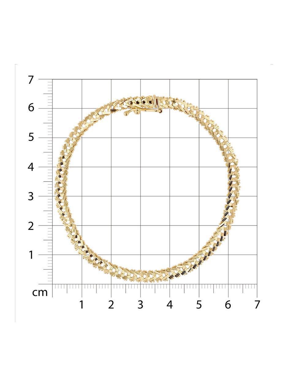 Pulsera Joyerias Bizzarro de oro amarillo 14 K con acabado brillante