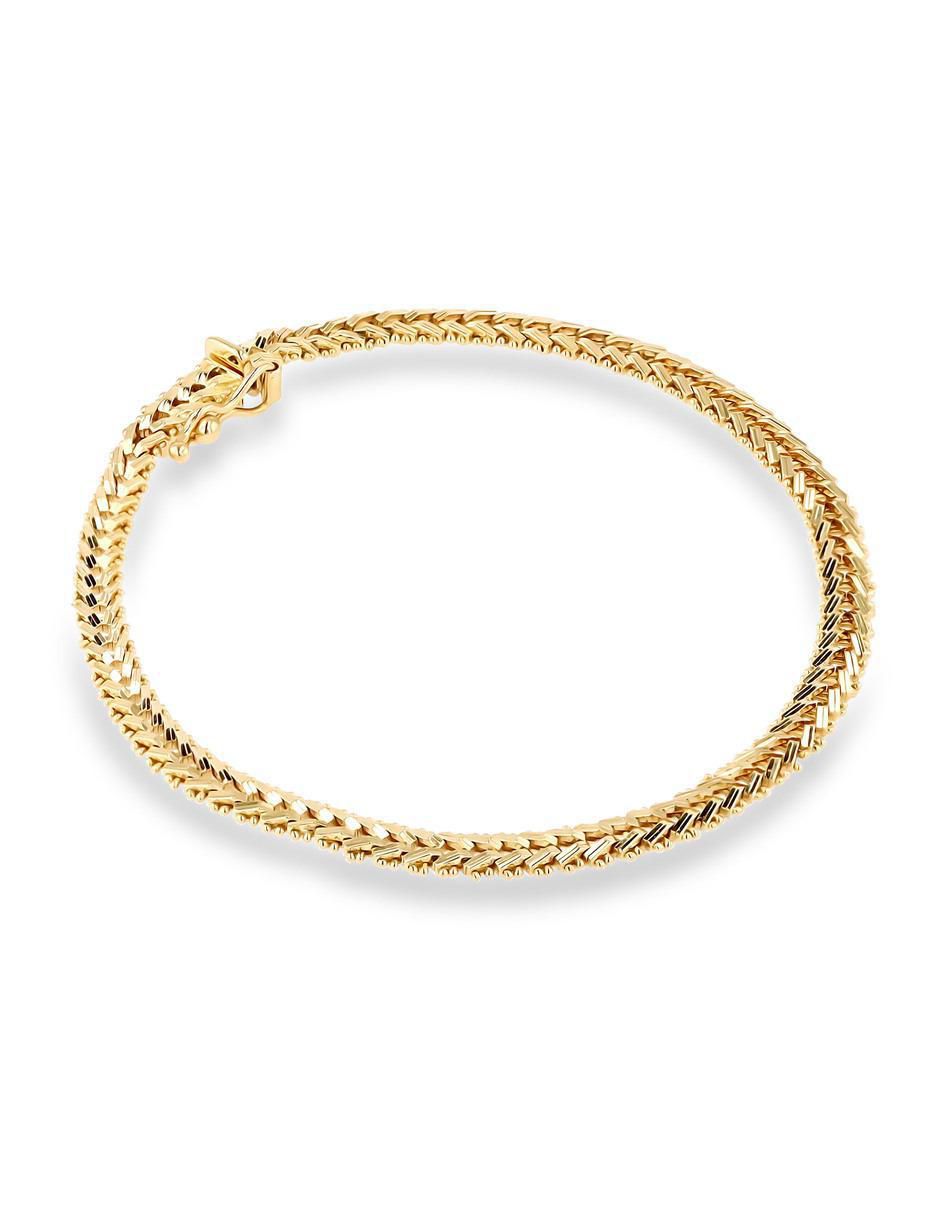 Pulsera Joyerias Bizzarro de oro amarillo 14 K con acabado brillante