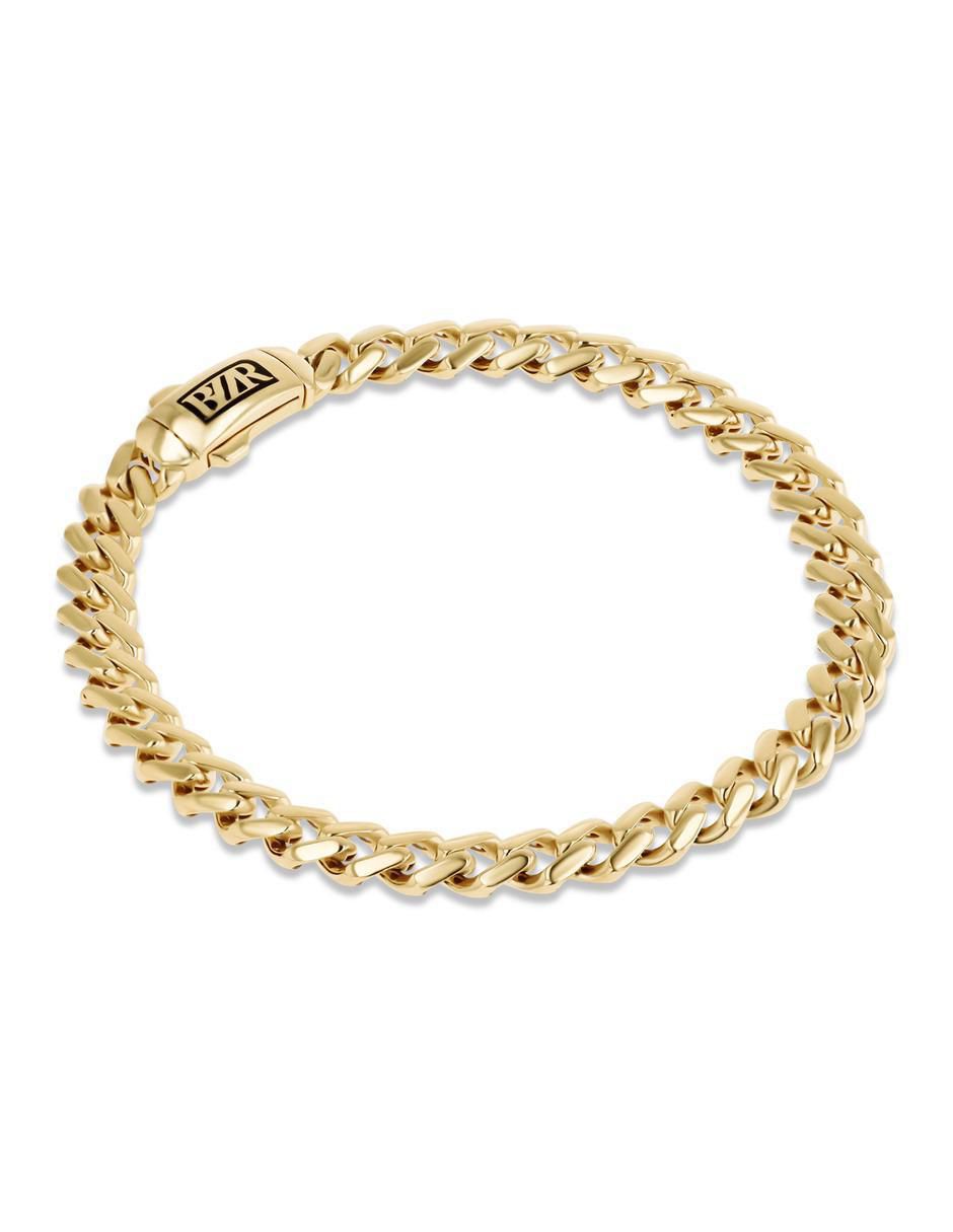 Pulsera de oro amarillo 14 K con acabado brillante 2